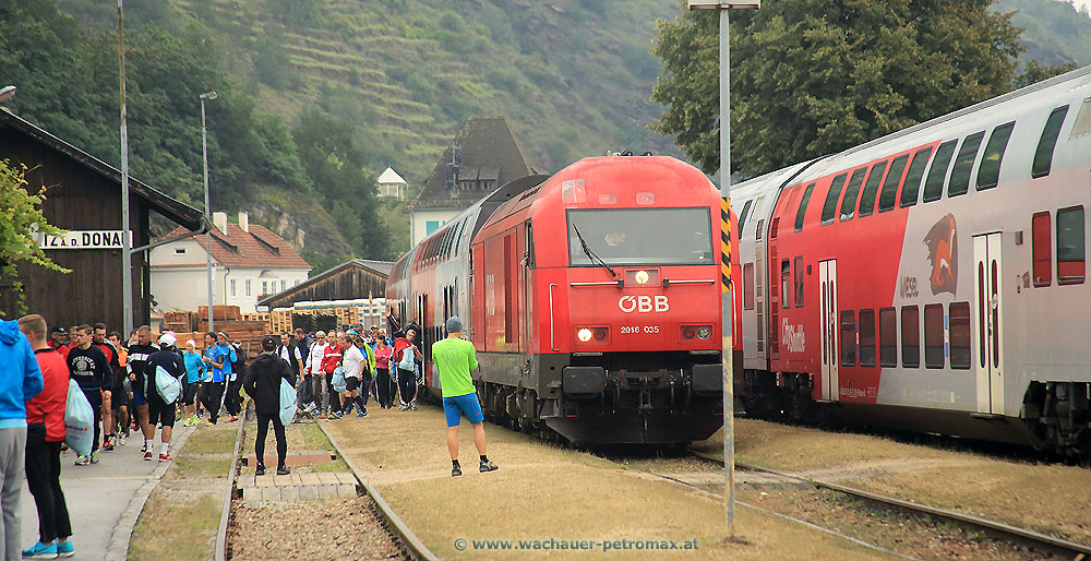 Wachaumarathon - Sonderzug in der Wachau - BH Spitz